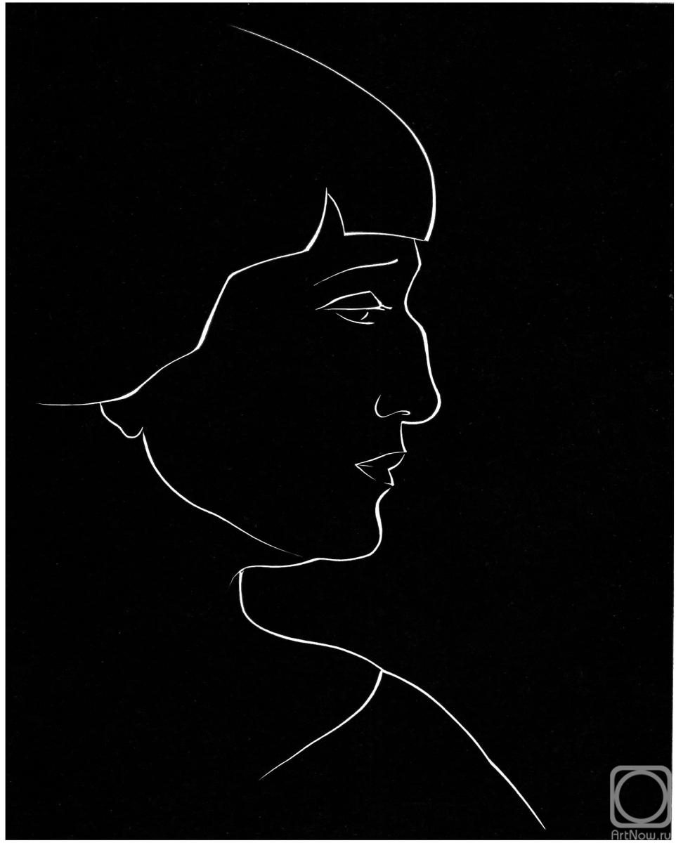 kofanov Nikolay. Portrait of A. Akhmatova