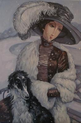 Panina Kira Borisovna. And it's snowing