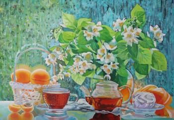 Spring rain with tea aroma. Sergeev Andrey
