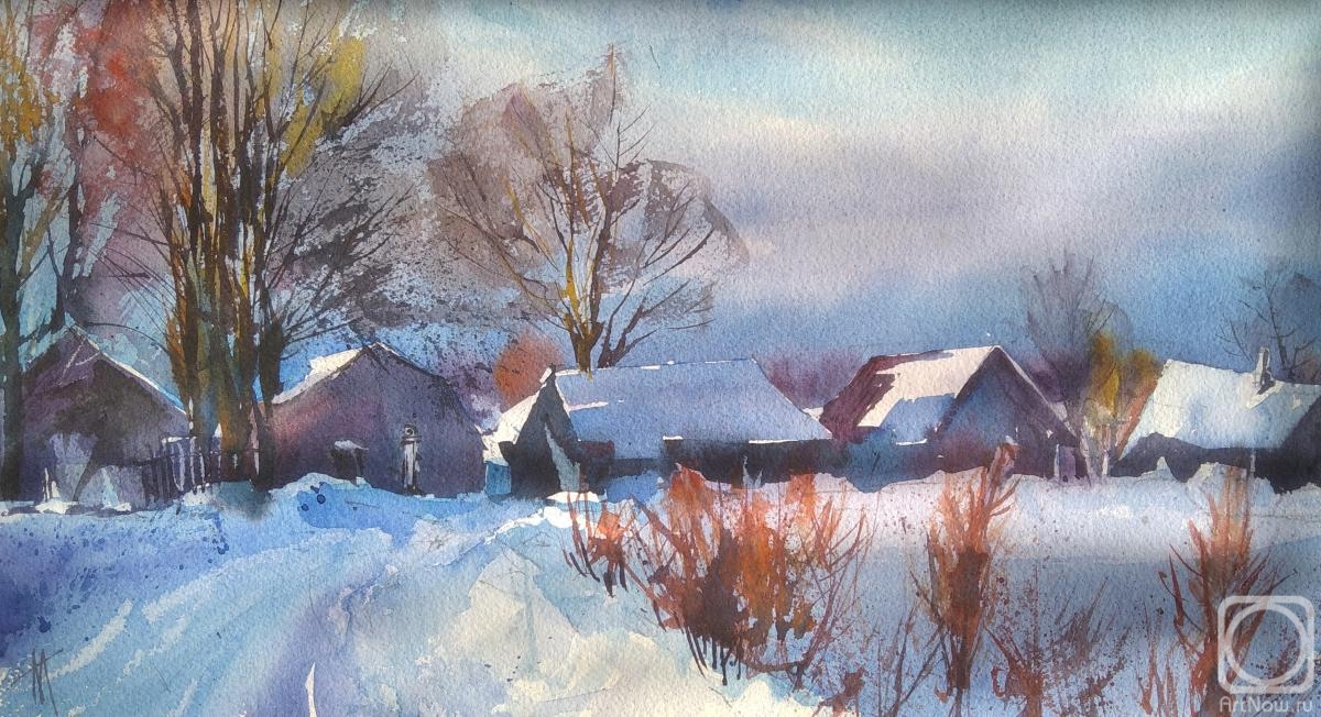 Gololobov Michael. Winter village
