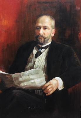 Copy of Ilya Repin's painting. Portrait of P. A. Stolypin