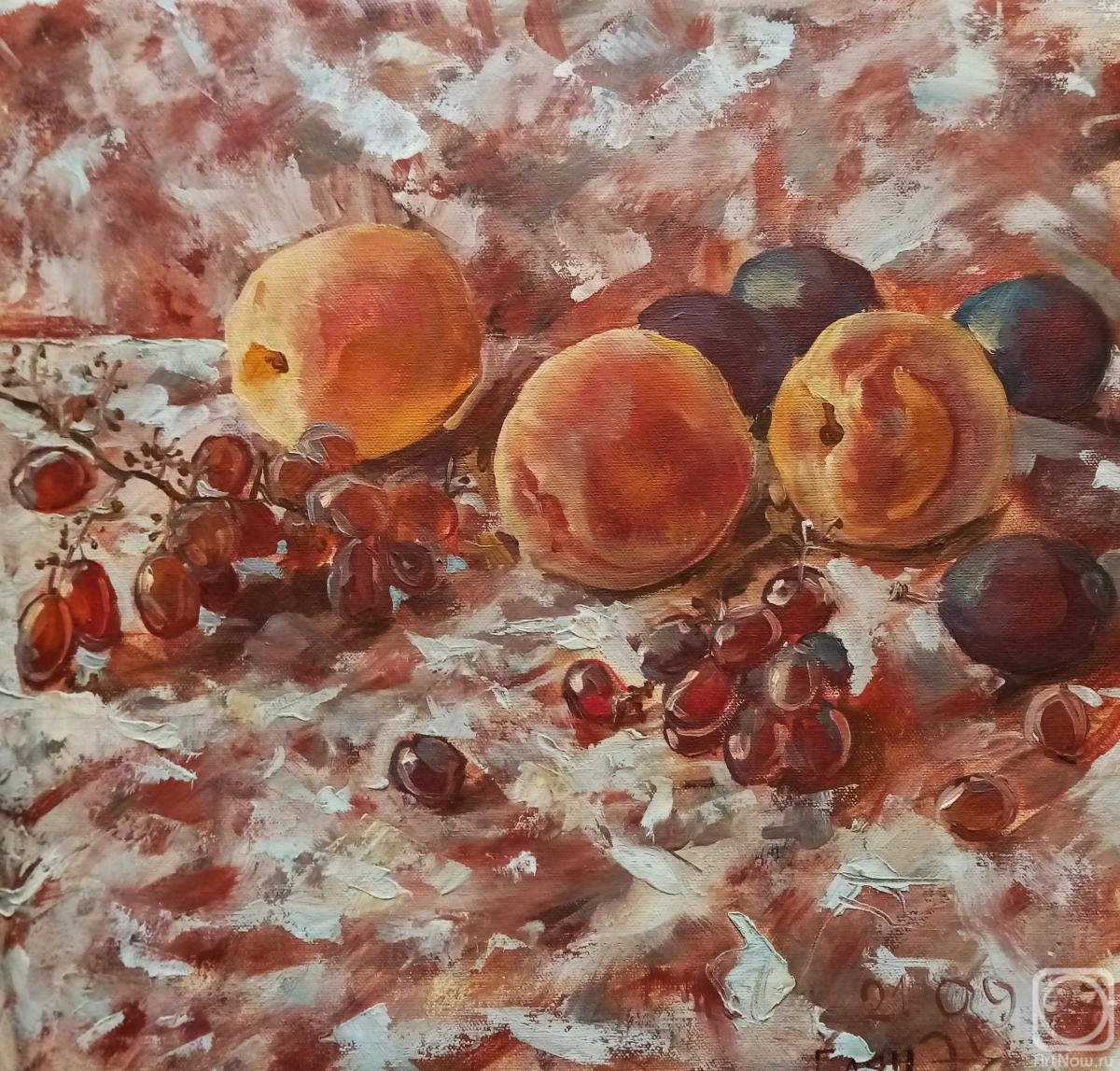 Dobrovolskaya Gayane. Fruits on the marble