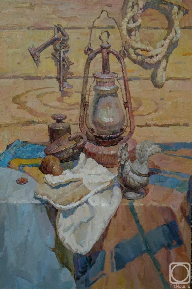 Tuzhikov Igor. Still life with a lamp
