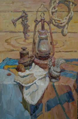 Still life with a lamp (Igor Tuzhikov). Tuzhikov Igor