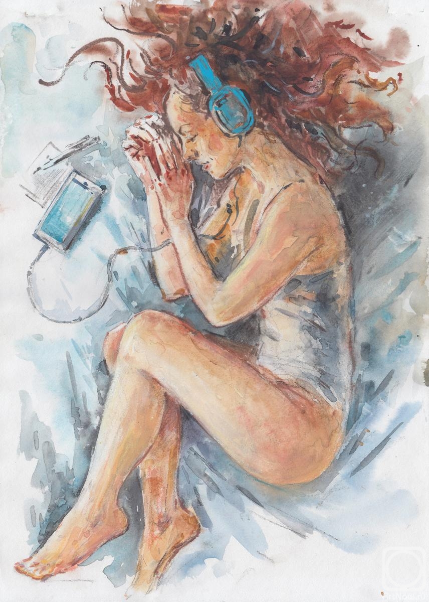 Shegol George. Listening to music