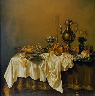 Breakfast with lobster. Willem Klaas Heda (copy). Shegol George