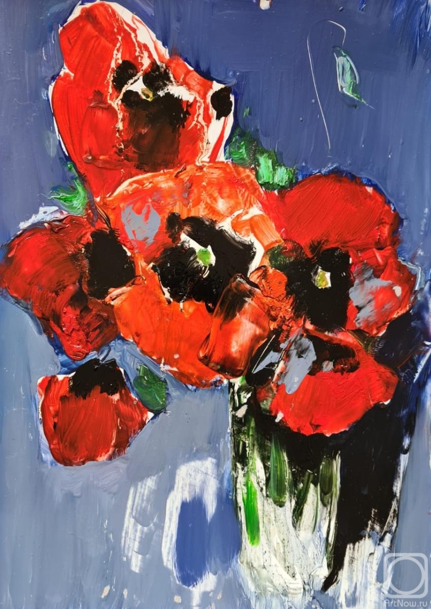 Chatinyan Mger. Sketch with poppies