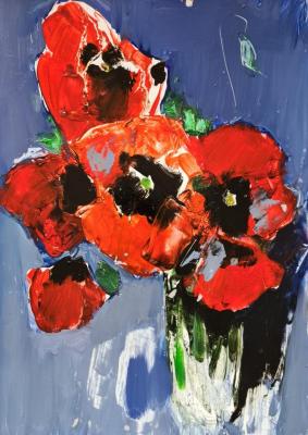 Sketch with poppies. Chatinyan Mger