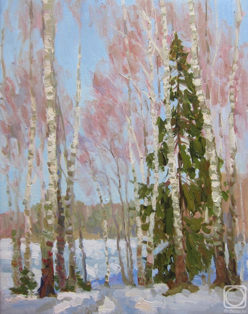 Chertov Sergey. Early April at the Forest lake