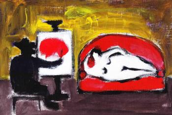 Картина «Художник и модель»