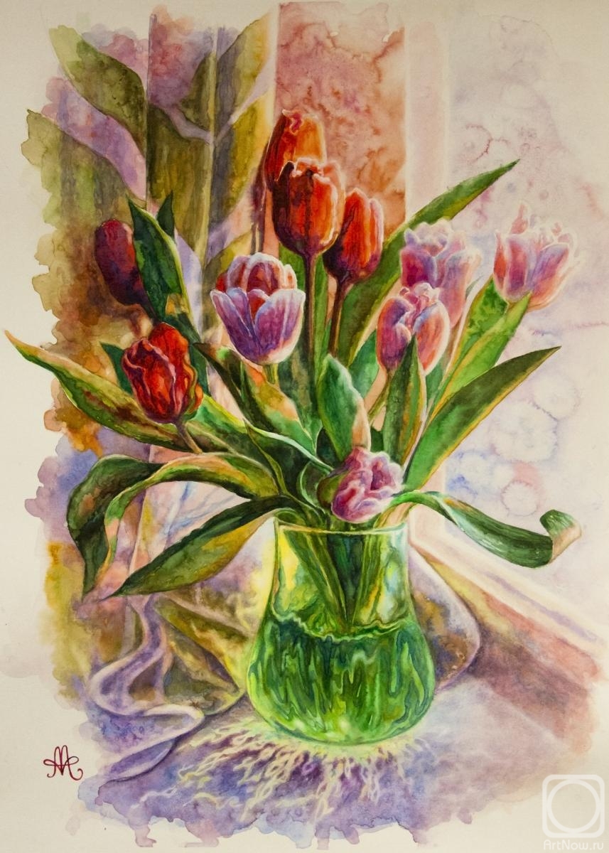 Abramova Anna. Bouquet of tulips