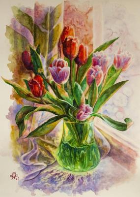 Bouquet of tulips. Abramova Anna