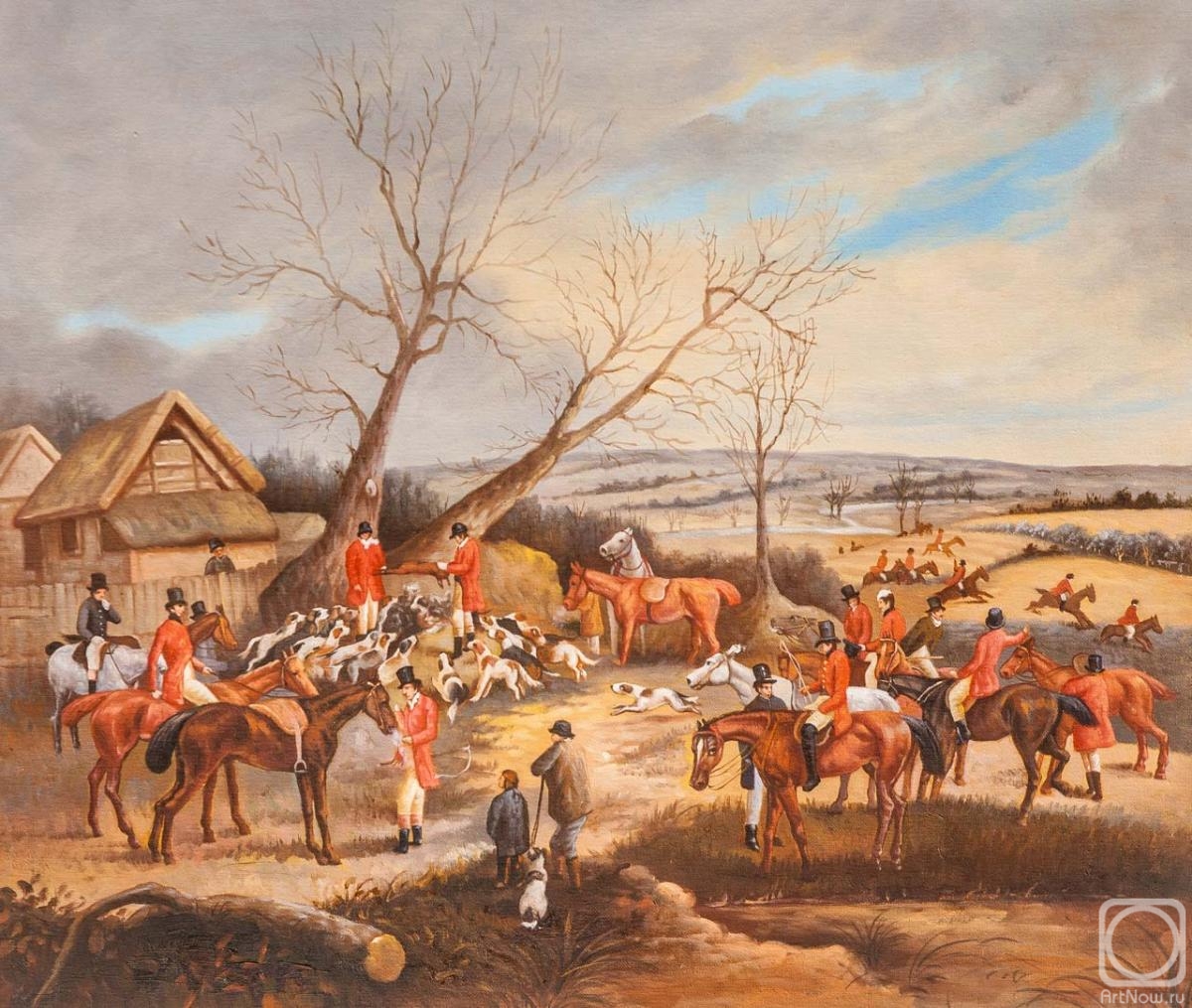 Romm Alexandr. Copy of Henry Thomas Alken's painting. Hunting Scene N2
