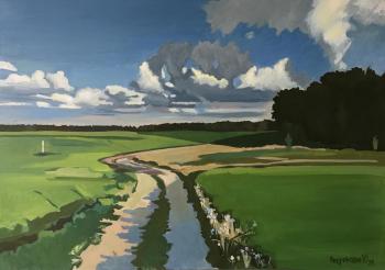 The first work for the series Fields of Russia. Sofrino (Green Fields). Pokrovskay Iylia