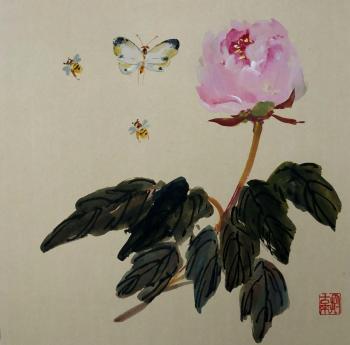 Music for peonies and butterflies. Mishukov Nikolay