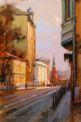 Spring. Znamenka Street (Znamenka Old Moscow). Shalaev Alexey