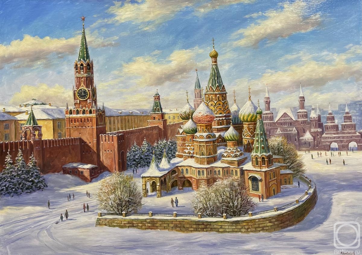Gaynullin Fuat. View of St. Basil's Cathedral