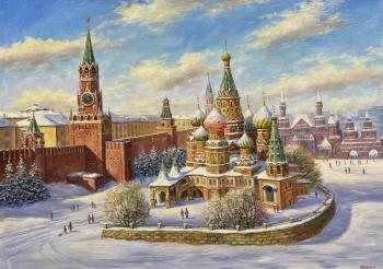 Gaynullin Fuat Rifkatovich. View of St. Basil's Cathedral