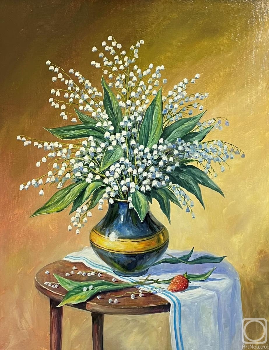 Gaynullin Fuat. Still life with lilies of the valley