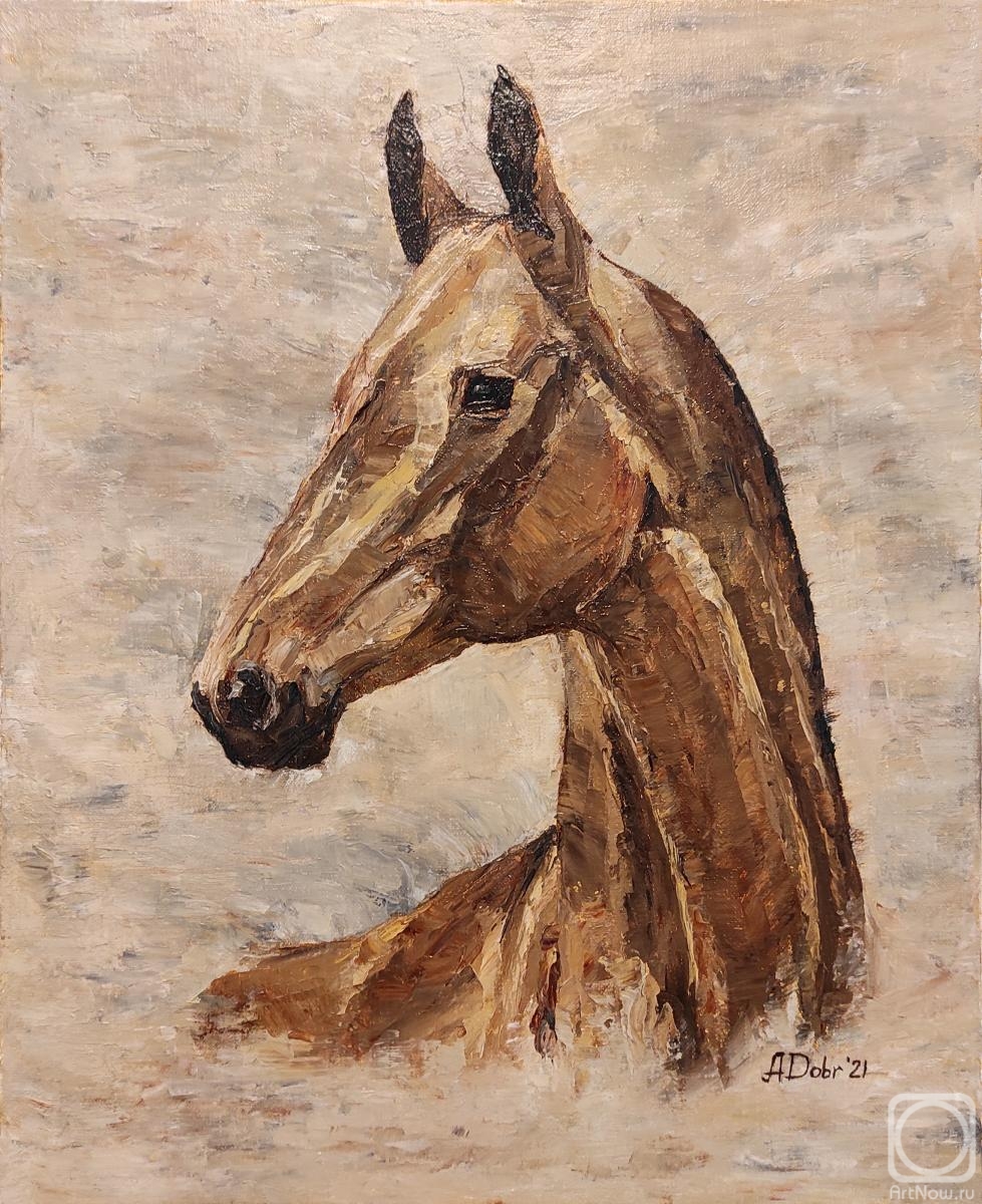 Dobrovolsky Arthur. Horse Portrait oil canvas