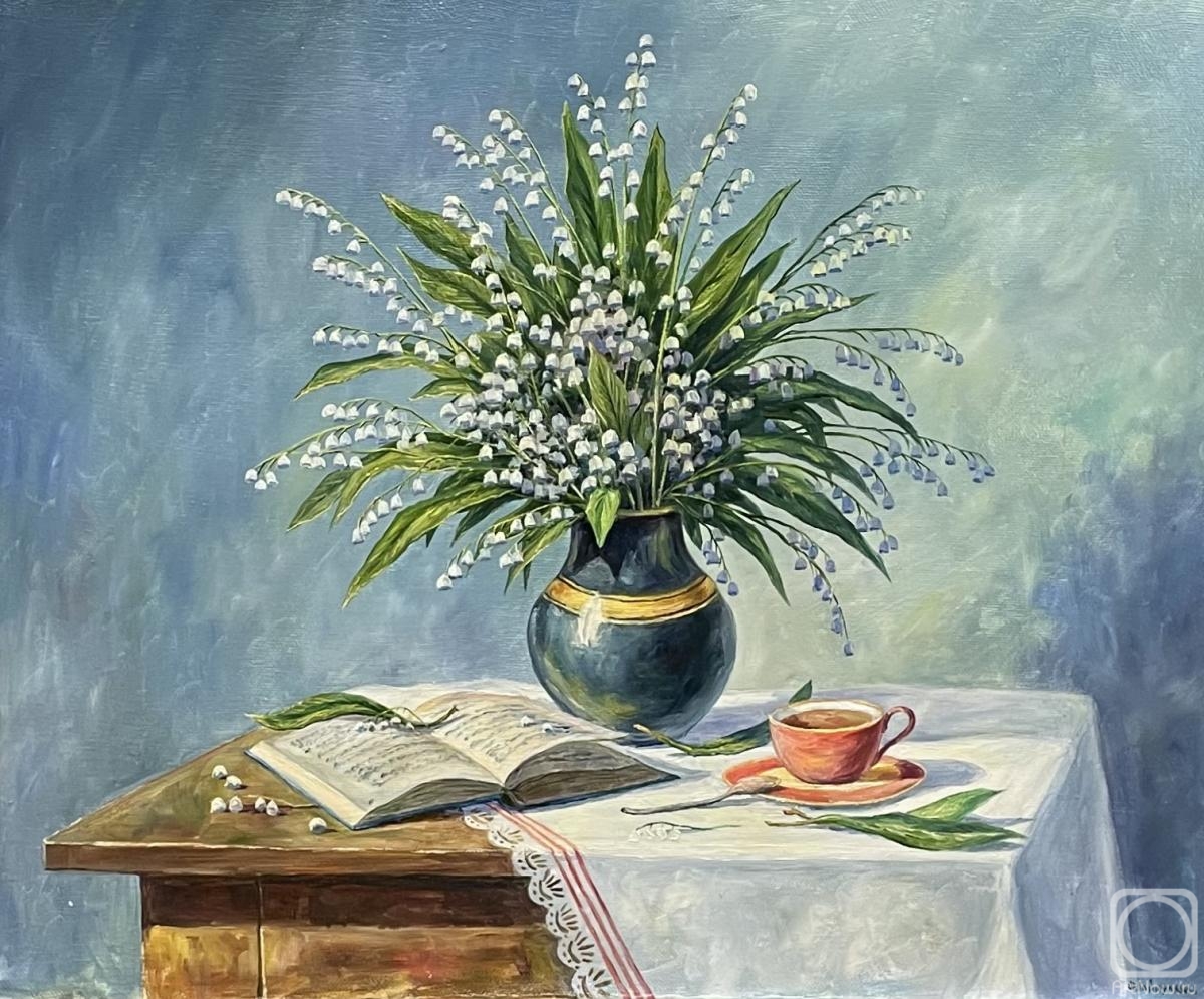 Gaynullin Fuat. Lilies of the valley in a vase