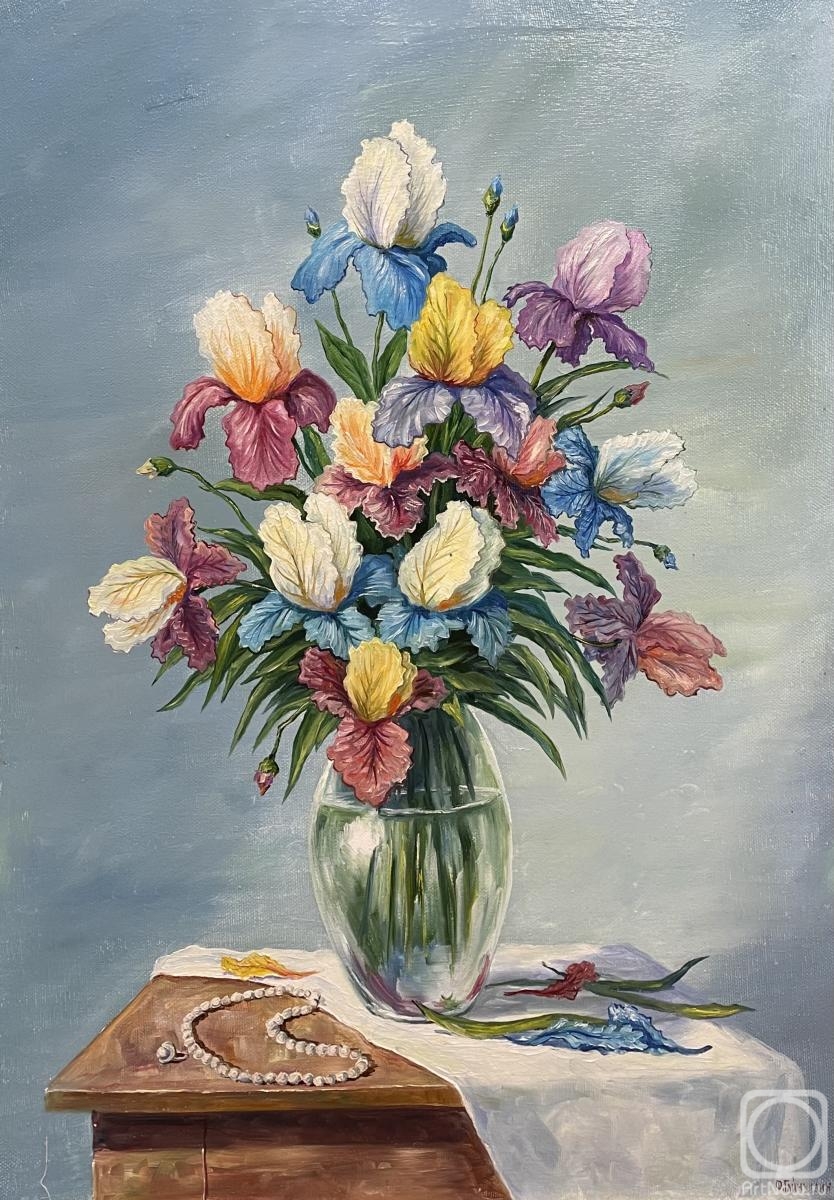 Gaynullin Fuat. Irises in a vase