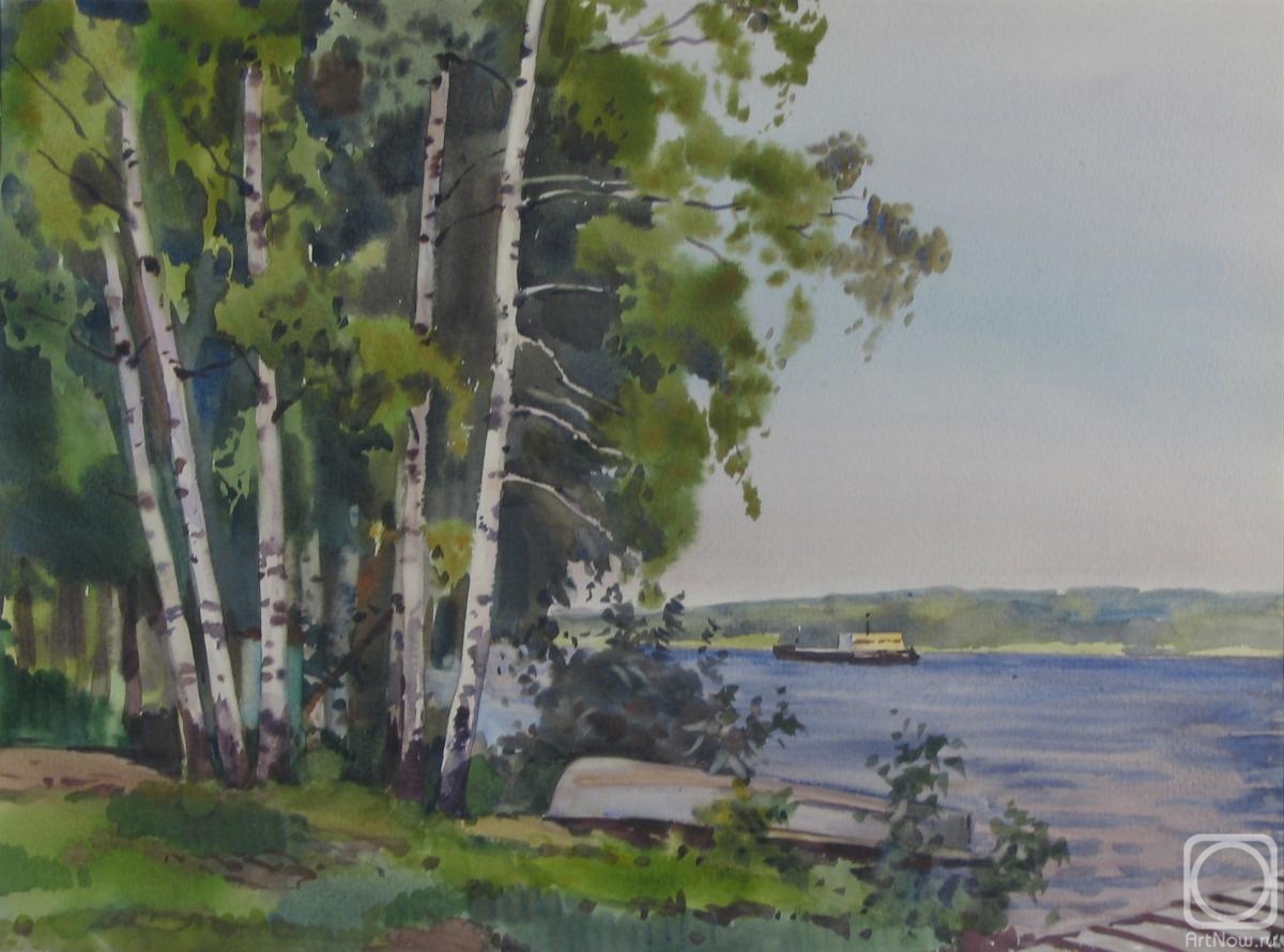 Lapovok Vladimir. Ples. Birches over the Volga
