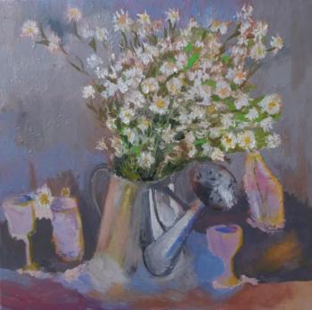 Still life with a watering can (A Bouquet In A Can). Ivanova Larissa