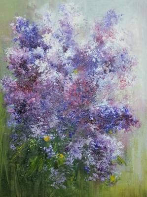 Bouquet of lilac. Miftahutdinov Nail