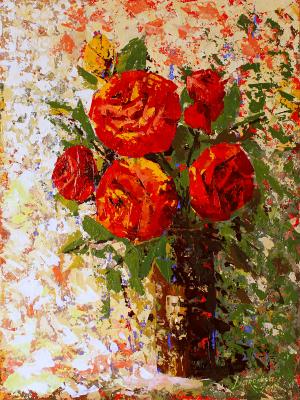 Red roses (   ). Daronina Irina