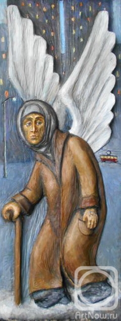 Yaguzhinskaya Anna. Painted relief: Winged