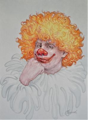Sad clown ( ). Kamenev Igor
