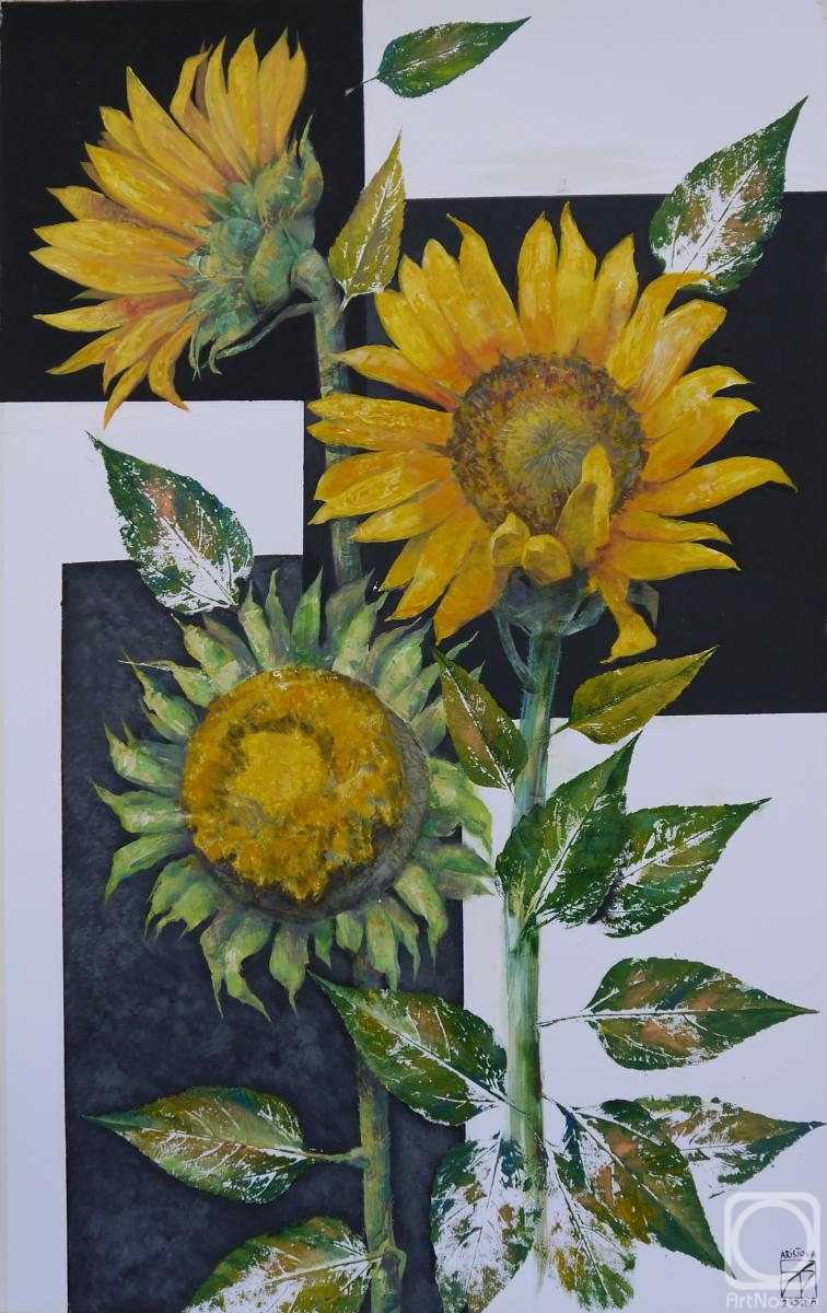 Aristova Maria. Sunflowers