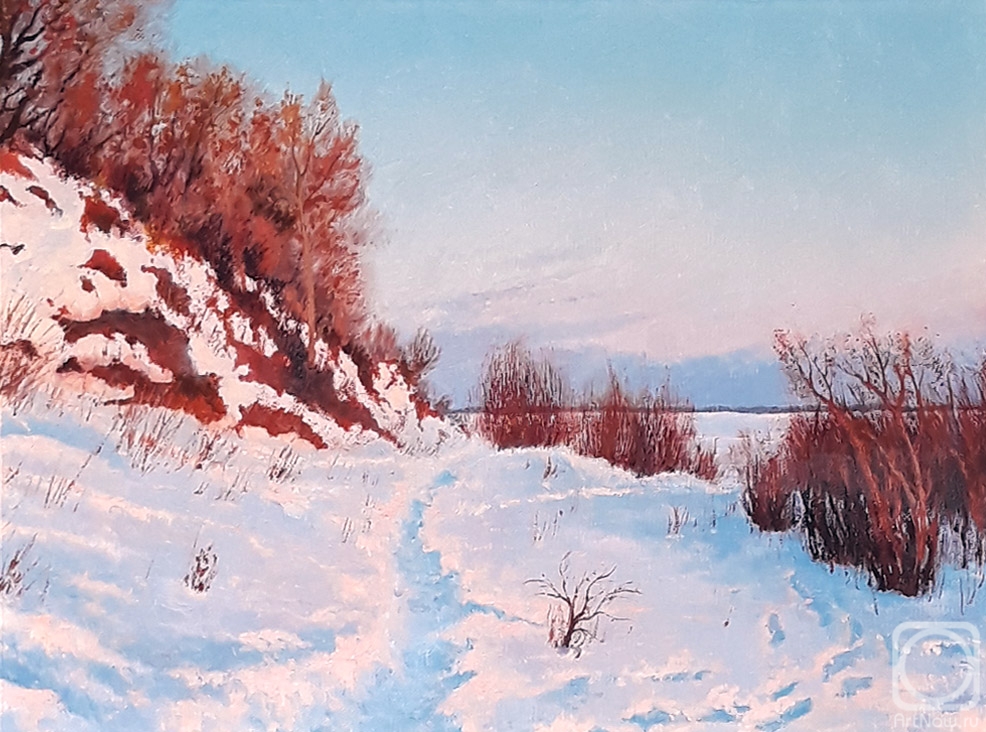 Agarkov Nikolay. Cliff at sunset