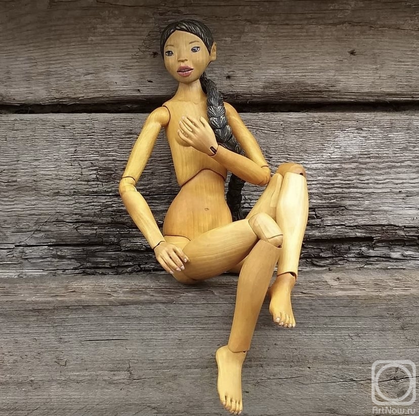 Zabolotskaya Natalya. Ball-jointed doll made of wood "Naryana"