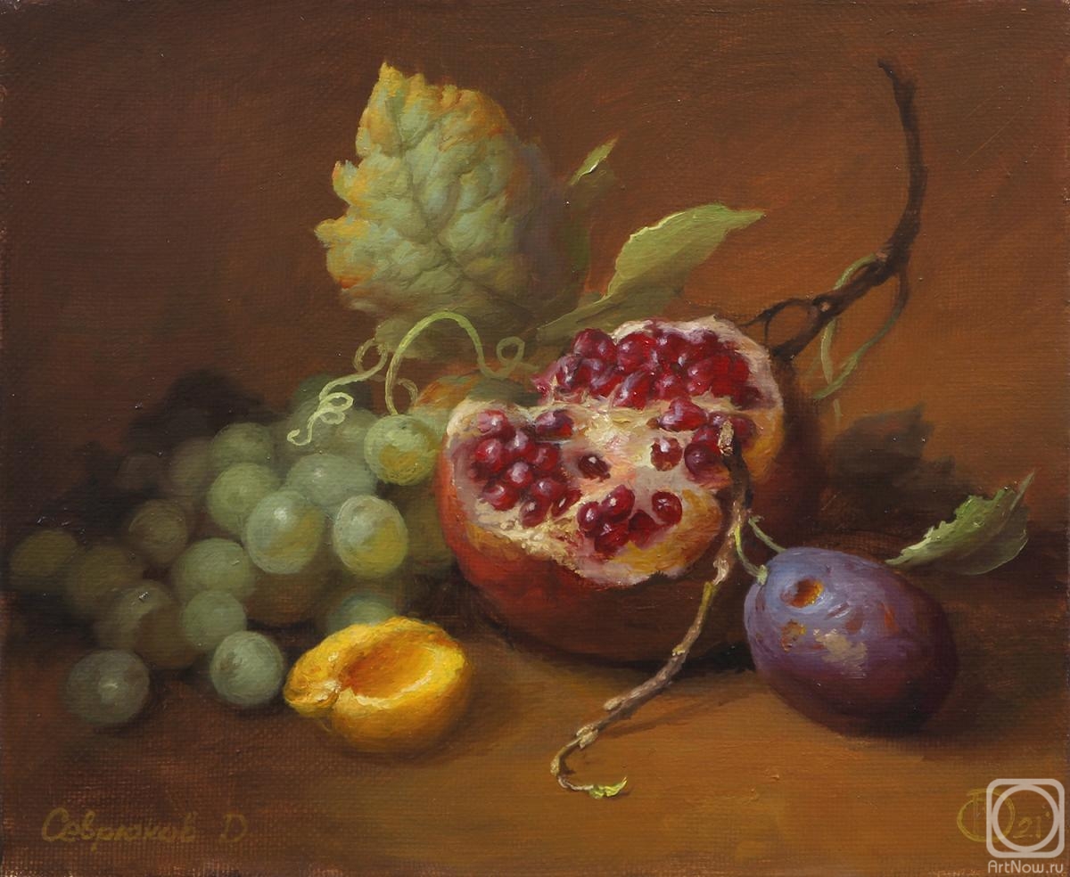 Sevryukov Dmitry. Pomegranate and plum