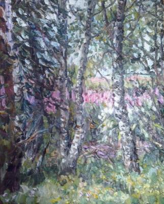 Landscape with birches. Yaguzhinskaya Anna