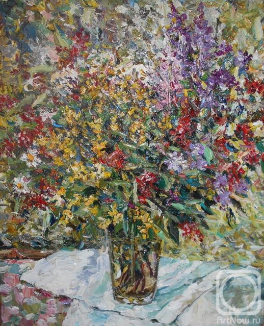 Yaguzhinskaya Anna. Bouquet of wildflowers