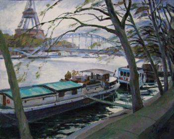 Painting On the Seine. Homyakov Aleksey
