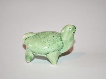 Green Turtle Figurine. Kuzmina Irina