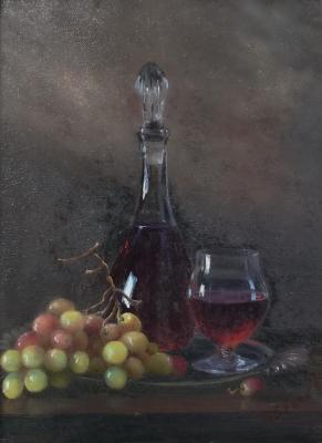 Still life with a decanter