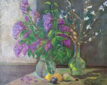 Still life with lilac. Fedotov Viktor