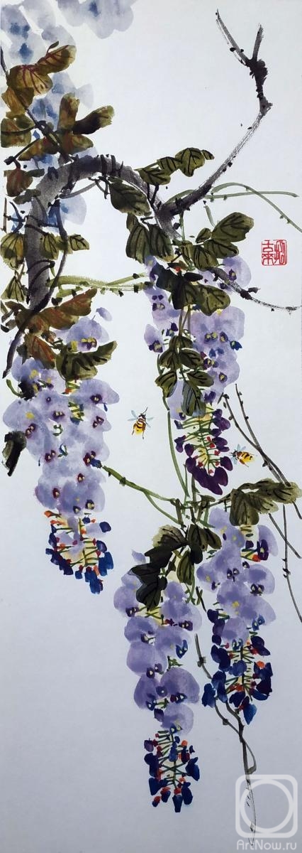 Mishukov Nikolay. Flowering wisteria