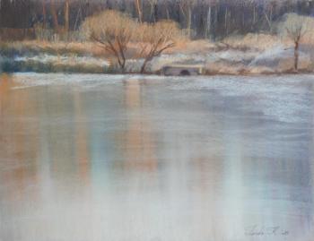 The fourth pond in Uzkoe. Winter (triptych). Kritskaya Linda