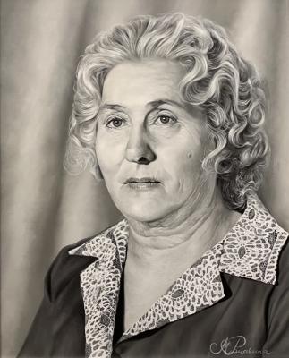 Portrait of the mother of Vladimir Wolfovich Zhirinovsky. Romahina Marina