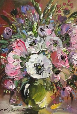 Bouquet with white poppy