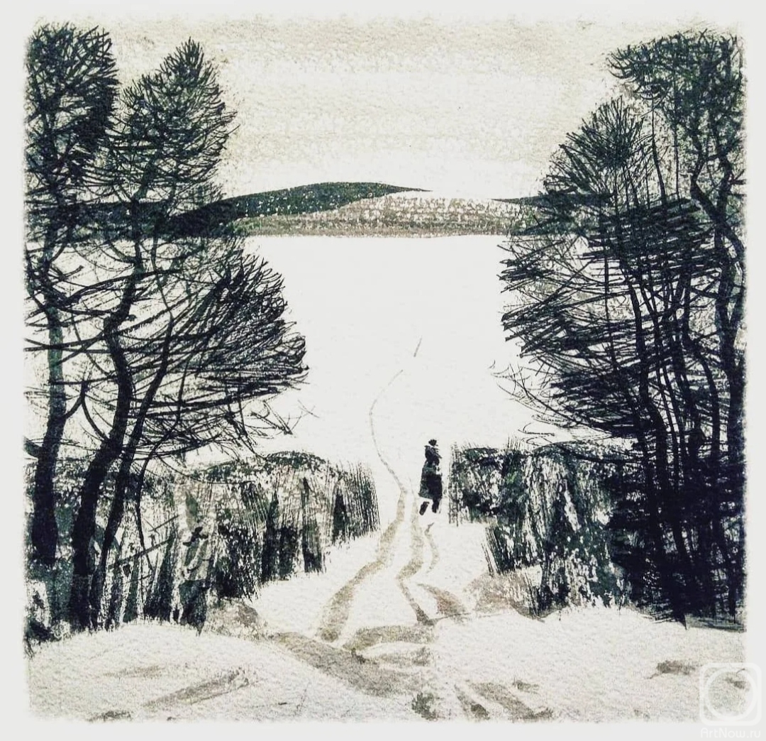 Isaev Gennadiy. Winter lake