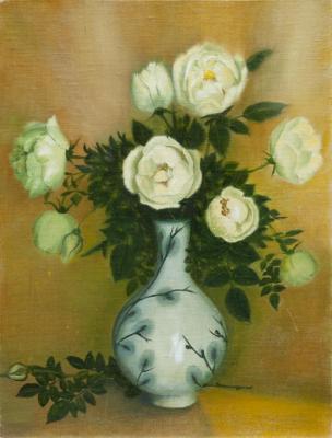 White roses. Ilyushchenko Valentina