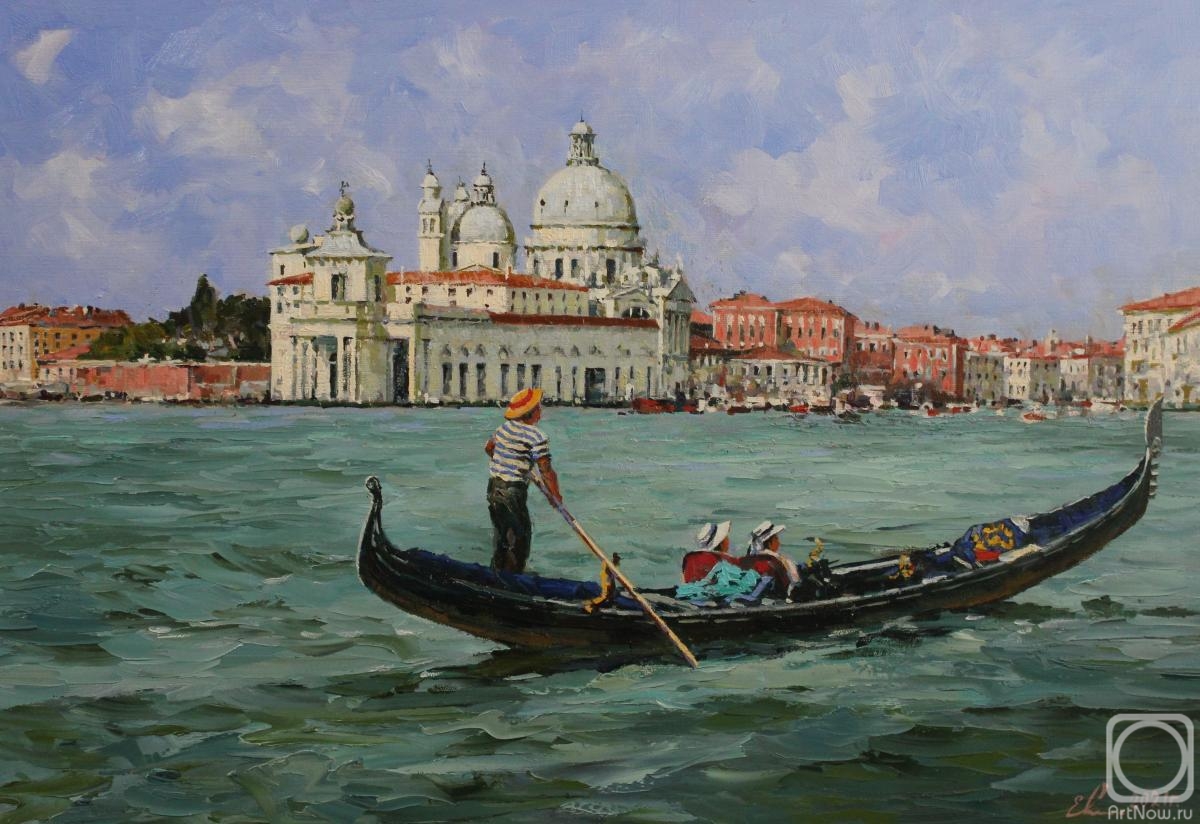 Malykh Evgeny. Venice. The view of Custom and Santa Maria Della Salute