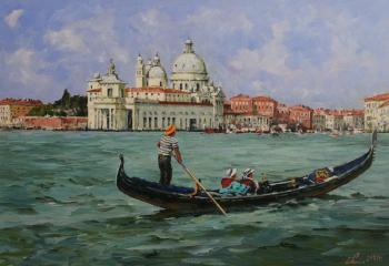 Venice. The view of Custom and Santa Maria Della Salute